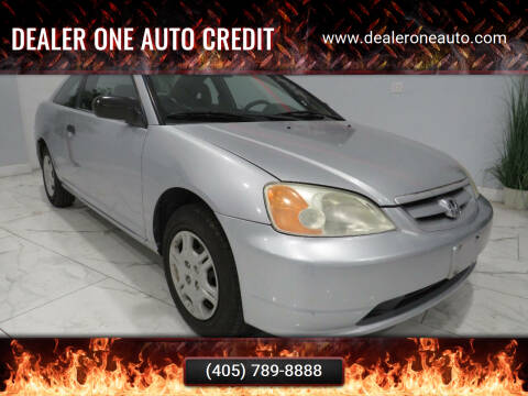 2001 Honda Civic for sale at Dealer One Auto Credit in Oklahoma City OK
