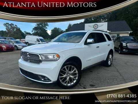 2015 Dodge Durango for sale at Atlanta United Motors in Jefferson GA