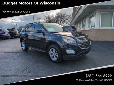 2017 Chevrolet Equinox for sale at Budget Motors of Wisconsin in Racine WI