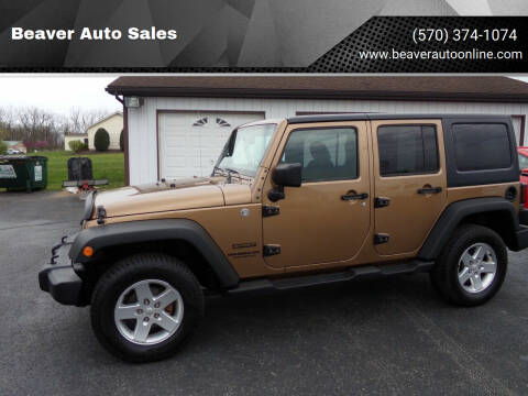 2015 Jeep Wrangler Unlimited for sale at Beaver Auto Sales in Selinsgrove PA