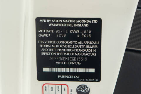 2014 Aston Martin DB9 Volante