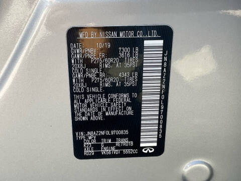 2020 Infiniti QX80 Luxe