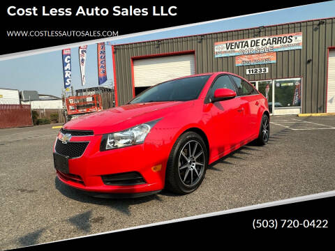 2014 Chevrolet Cruze for sale at Cost Less Auto Sales LLC in Portland OR