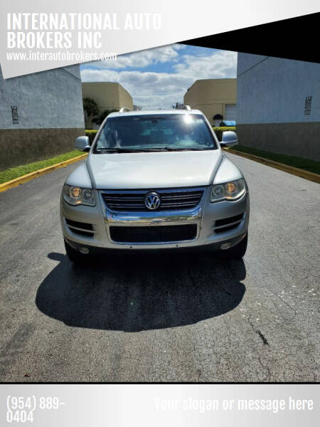 2010 Volkswagen Touareg for sale at INTERNATIONAL AUTO BROKERS INC in Hollywood FL