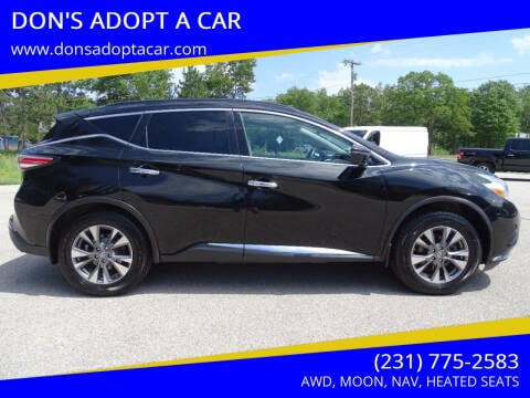 2017 Nissan Murano for sale at DON'S ADOPT A CAR in Cadillac MI