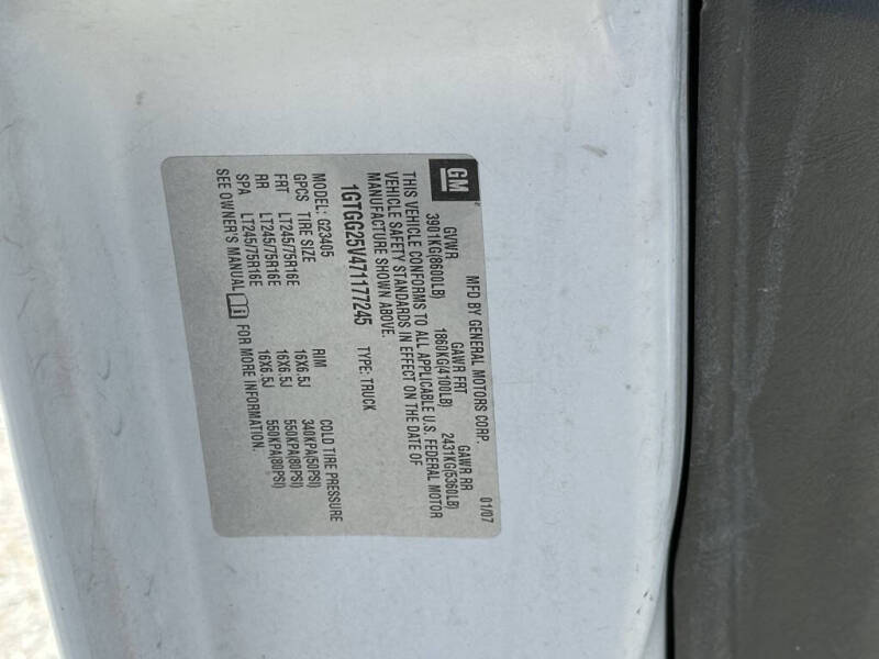 2007 GMC Savana 2500
