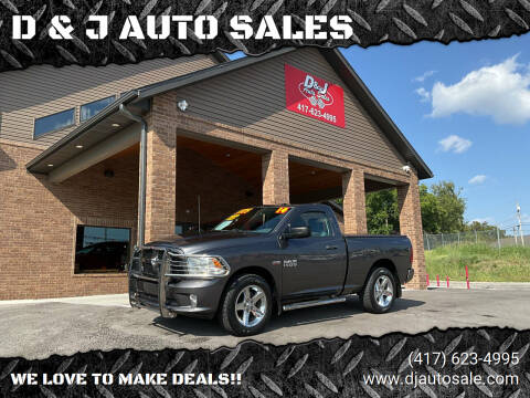 2014 RAM 1500 for sale at D & J AUTO SALES in Joplin MO