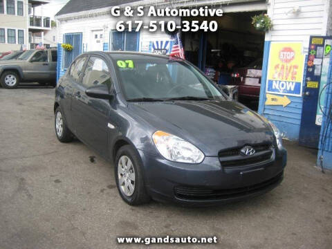 2008 Hyundai Accent for sale at G & S Auto Service in Roslindale MA