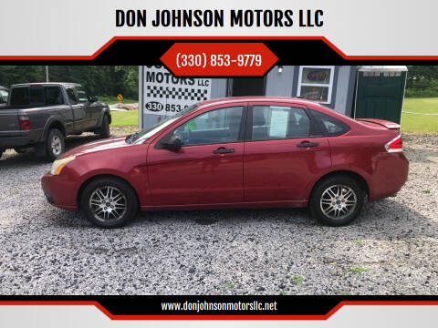 2011 Ford Focus for sale at DON JOHNSON MOTORS LLC in Lisbon OH