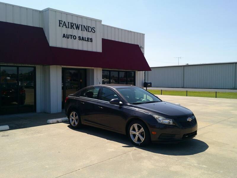 2013 Chevrolet Cruze for sale at Fairwinds Auto Sales in Dewitt AR