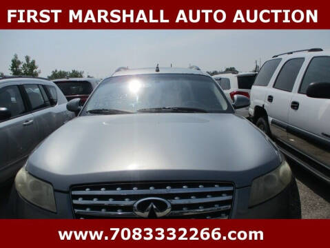 2005 Infiniti FX35 for sale at First Marshall Auto Auction in Harvey IL