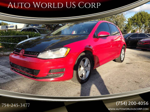 2017 Volkswagen Golf for sale at Auto World US Corp in Plantation FL