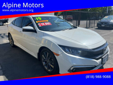 2019 Honda Civic for sale at Alpine Motors in Van Nuys CA