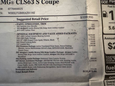 2017 Mercedes-Benz CLS AMG CLS 63 S