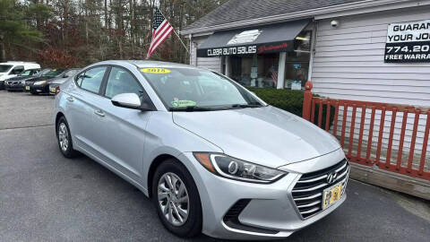 2017 Hyundai Elantra for sale at Clear Auto Sales in Dartmouth MA