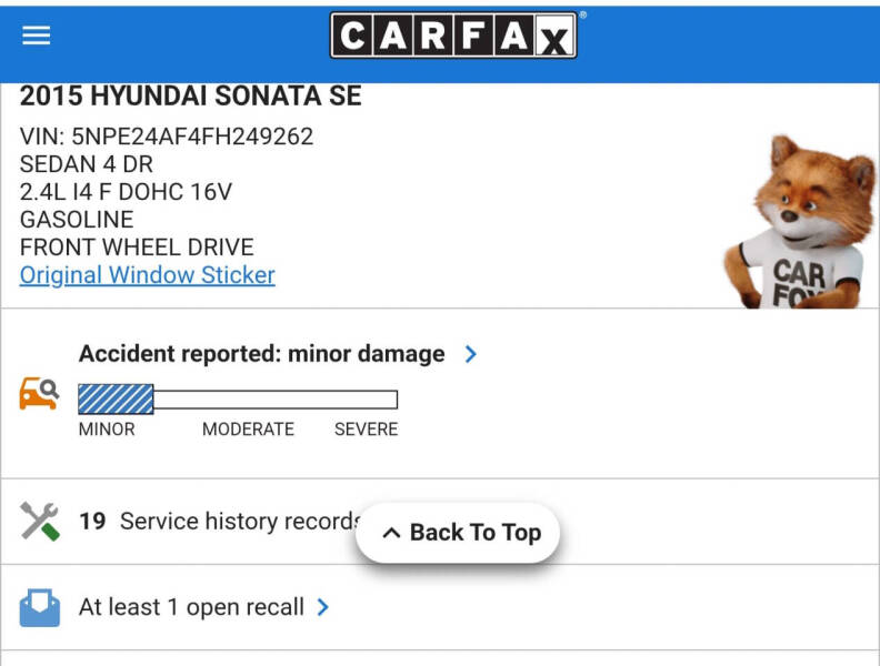 2015 Hyundai Sonata SE