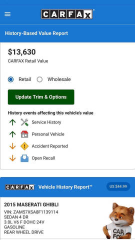 2015 Maserati Ghibli