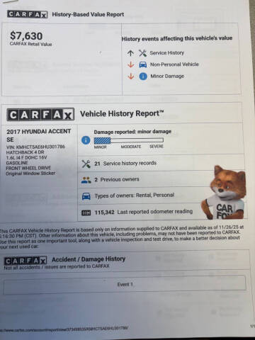 2017 Hyundai Accent SE