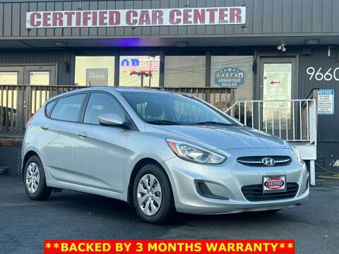 2015 Hyundai Accent for sale at CERTIFIED CAR CENTER in Fairfax VA