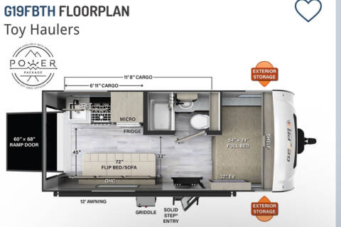 2023 SHOW PRICING!!! Rockwood 19FBTH for sale at McDowell RV Sales, Inc in North Branch MI