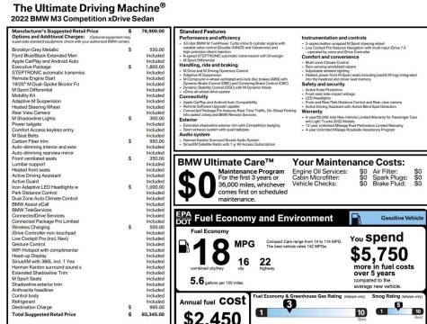 2022 BMW M3 Competition xDrive