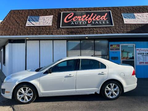 2012 Ford Fusion for sale at Certified Auto Sales, Inc in Lorain OH