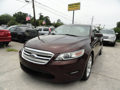 2010 Ford Taurus for sale at GREAT VALUE MOTORS in Jacksonville FL