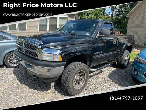 2001 Dodge Ram Pickup 1500 for sale at Right Price Motors LLC in Cranberry PA