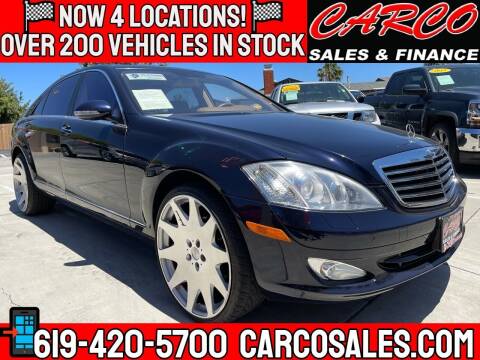 2007 Mercedes-Benz S-Class for sale at CARCO SALES & FINANCE in Chula Vista CA