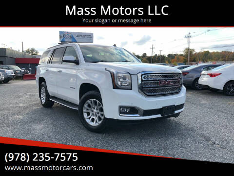 2015 GMC Yukon for sale at Mass Motors LLC in Worcester MA