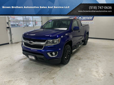 2016 Chevrolet Colorado for sale at Brown Brothers Automotive Sales And Service LLC in Hudson Falls NY