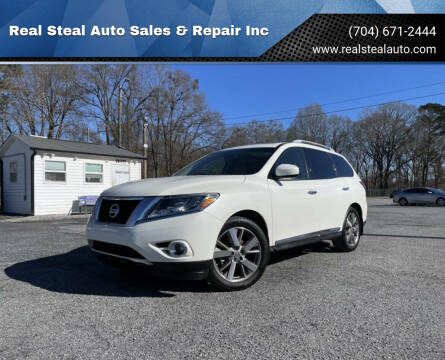 2015 Nissan Pathfinder for sale at Real Steal Auto Sales & Repair Inc in Gastonia NC