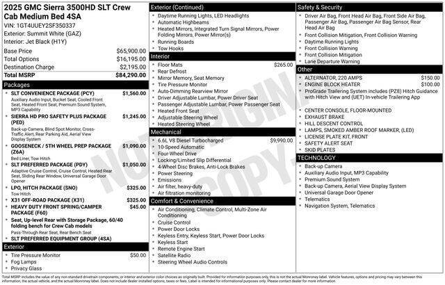 2025 GMC Sierra 3500HD