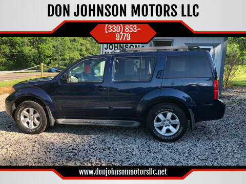 2008 Nissan Pathfinder for sale at DON JOHNSON MOTORS LLC in Lisbon OH