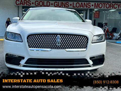 2017 Lincoln Continental for sale at PENSACOLA INTERSTATE AUTO SALES, INC. in Pensacola FL
