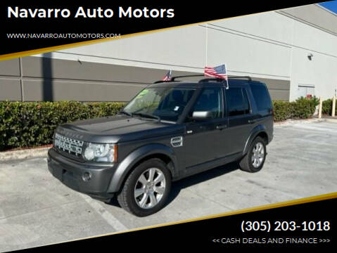 2013 Land Rover LR4 for sale at Navarro Auto Motors in Hialeah FL