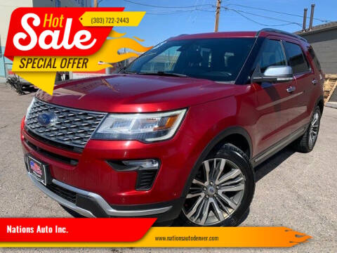 2018 Ford Explorer Platinum