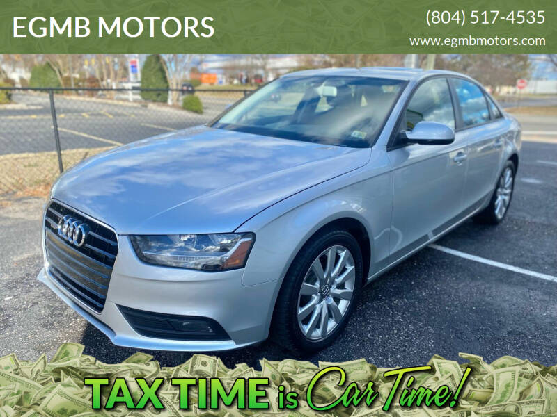 2013 Audi A4 for sale at EGMB MOTORS in Midlothian VA