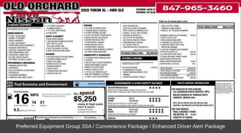 2020 GMC Yukon XL for sale at Old Orchard Nissan in Skokie IL