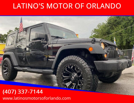 2017 Jeep Wrangler Unlimited for sale at LATINO'S MOTOR OF ORLANDO in Orlando FL