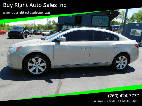 2012 Buick LaCrosse for sale at Buy Right Auto Sales Inc in Fort Wayne IN