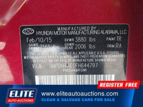 2015 Hyundai Elantra SE