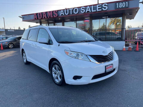 2013 Toyota Sienna for sale at Adams Auto Sales CA in Sacramento CA
