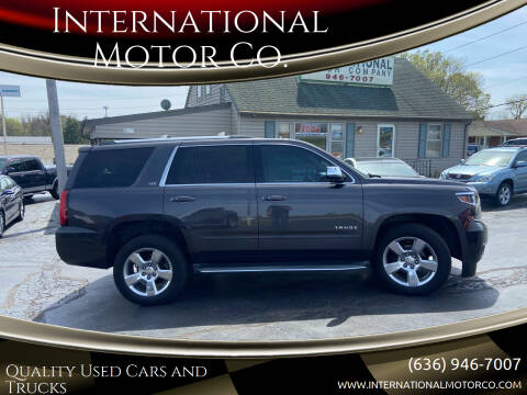 2015 Chevrolet Tahoe for sale at International Motor Co. in Saint Charles MO