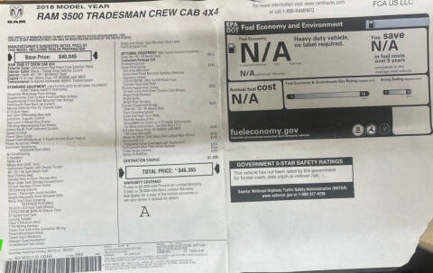 2018 RAM 3500 Tradesman