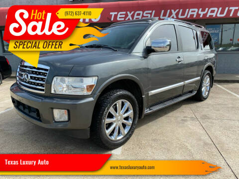2009 Infiniti QX56 for sale at Texas Luxury Auto in Cedar Hill TX