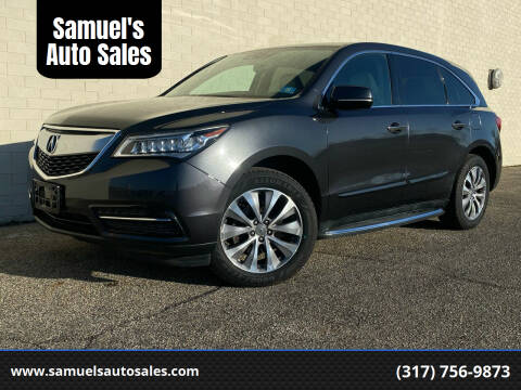 2015 Acura MDX for sale at Samuel's Auto Sales in Indianapolis IN