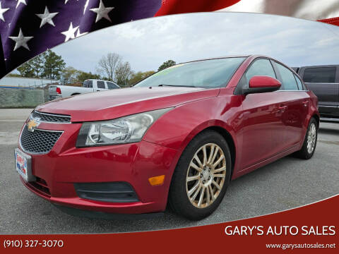 2013 Chevrolet Cruze for sale at Gary's Auto Sales in Sneads Ferry NC
