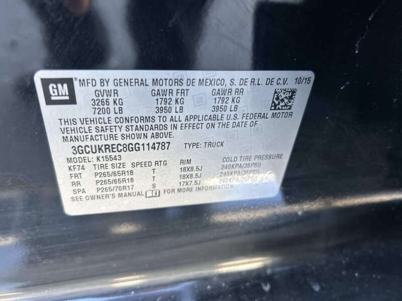 2016 Chevrolet Silverado 1500