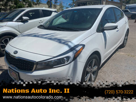 2018 Kia Forte for sale at Nations Auto Inc. II in Denver CO